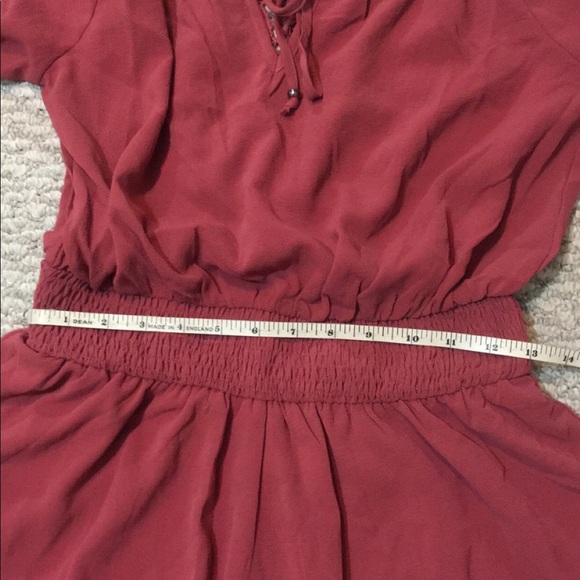 Rose colored Brick Crochet Romper medium and large - Picture 4 of 7